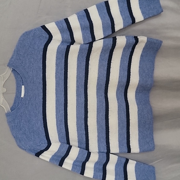 H&M Sweaters - H&M Striped Sweater, Size S, Color Blue